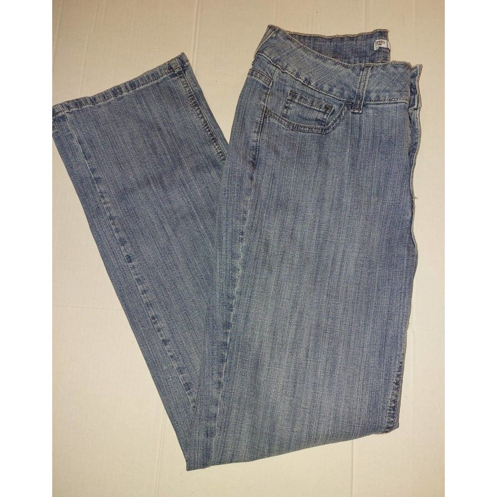 Women's Riders by Lee Size 12 Jeans Boot Cut Light Wash Straight Leg